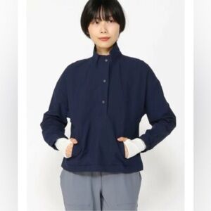 Gap | GapFit Runaround Half-Zip Wind Breaker Jacket Navy Size Small Athleisure